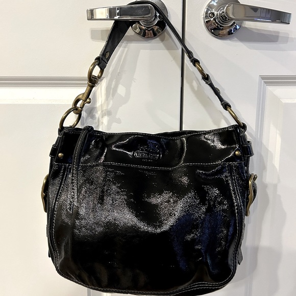 Coach Zoe Patent Leather Shoulder Bag - Picture 1 of 6